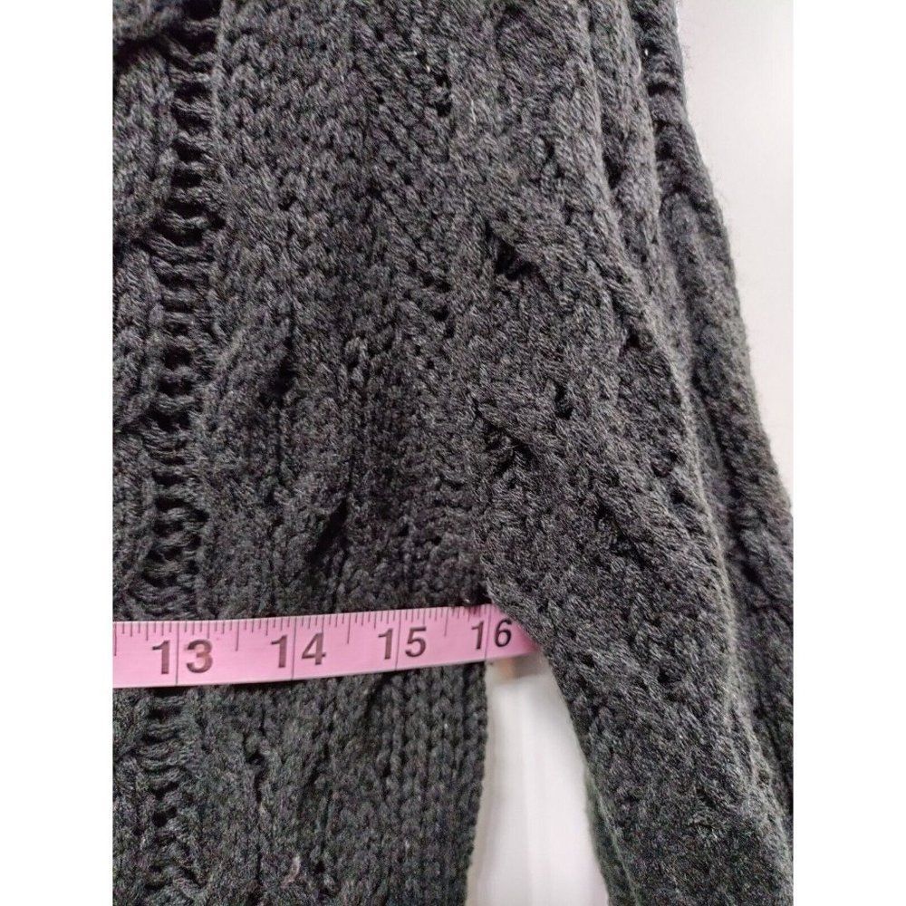 Herra Collection Black Chunky Cable Knit Dress M - Picture 9 of 9